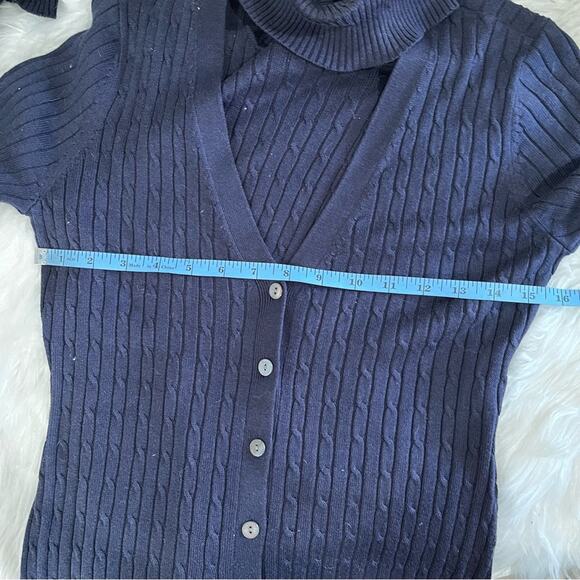 NEW Moda Intl Vintage Y2K Silk Longline Cable Knit Cardigan Duster Set XS NWOT - Picture 16 of 16